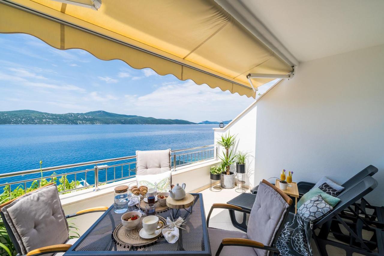 Apartments Ratac Lobrovic With Private Beach And Beautiful Sunset Slano Εξωτερικό φωτογραφία
