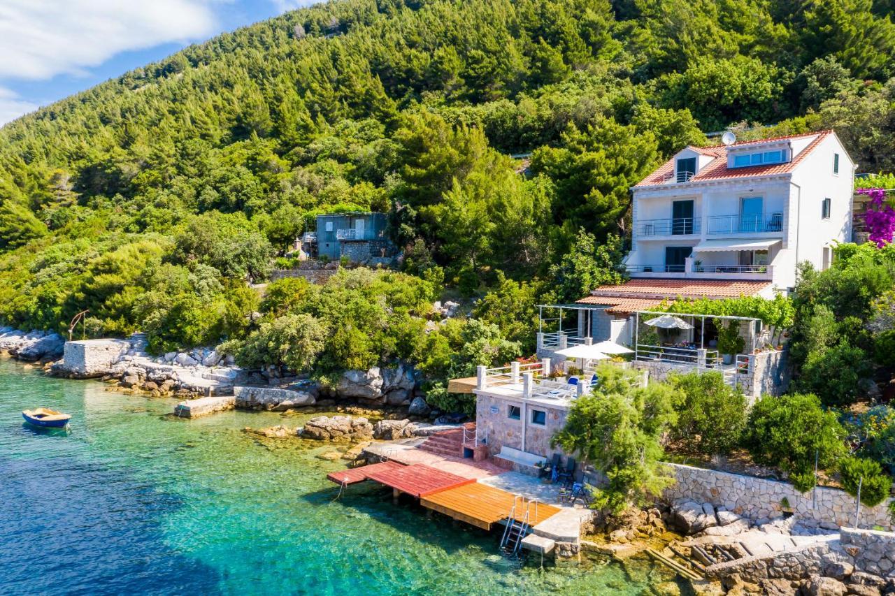 Apartments Ratac Lobrovic With Private Beach And Beautiful Sunset Slano Εξωτερικό φωτογραφία