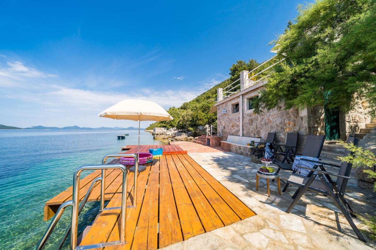 Apartments Ratac Lobrovic With Private Beach And Beautiful Sunset Slano Εξωτερικό φωτογραφία