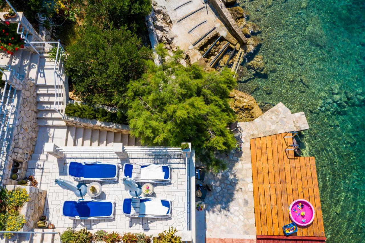 Apartments Ratac Lobrovic With Private Beach And Beautiful Sunset Slano Εξωτερικό φωτογραφία